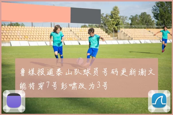 鲁媒报道泰山队球员号码更新谢文能将穿7号彭啸改为3号